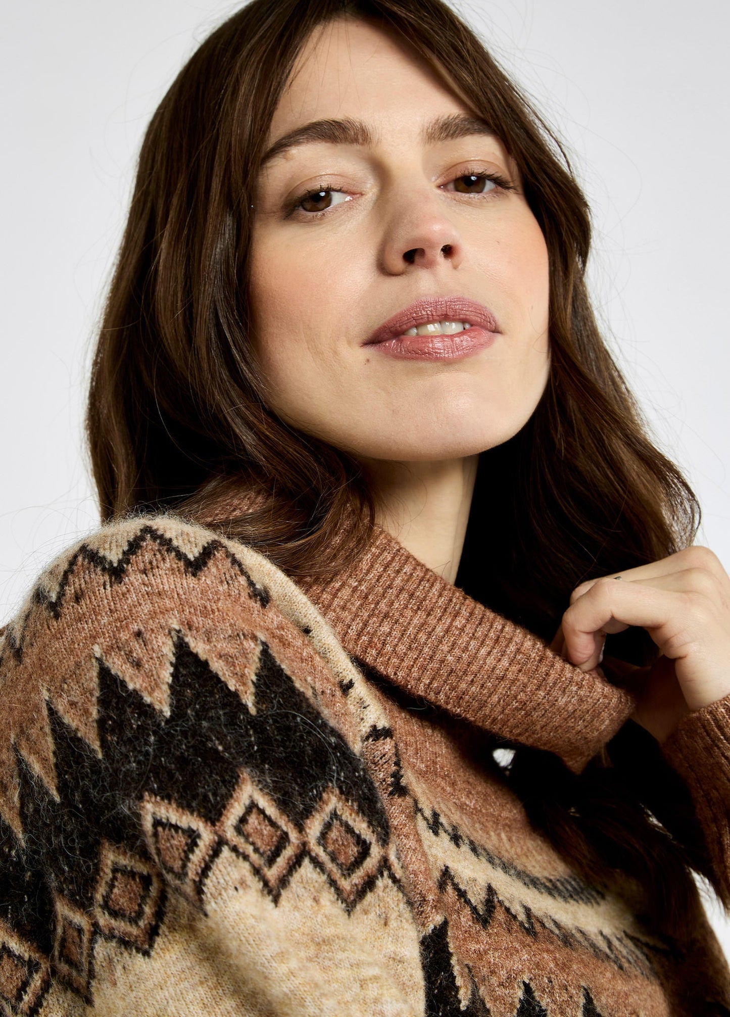Devlin Women's Fair Isle pattern sweater - Oat Multi