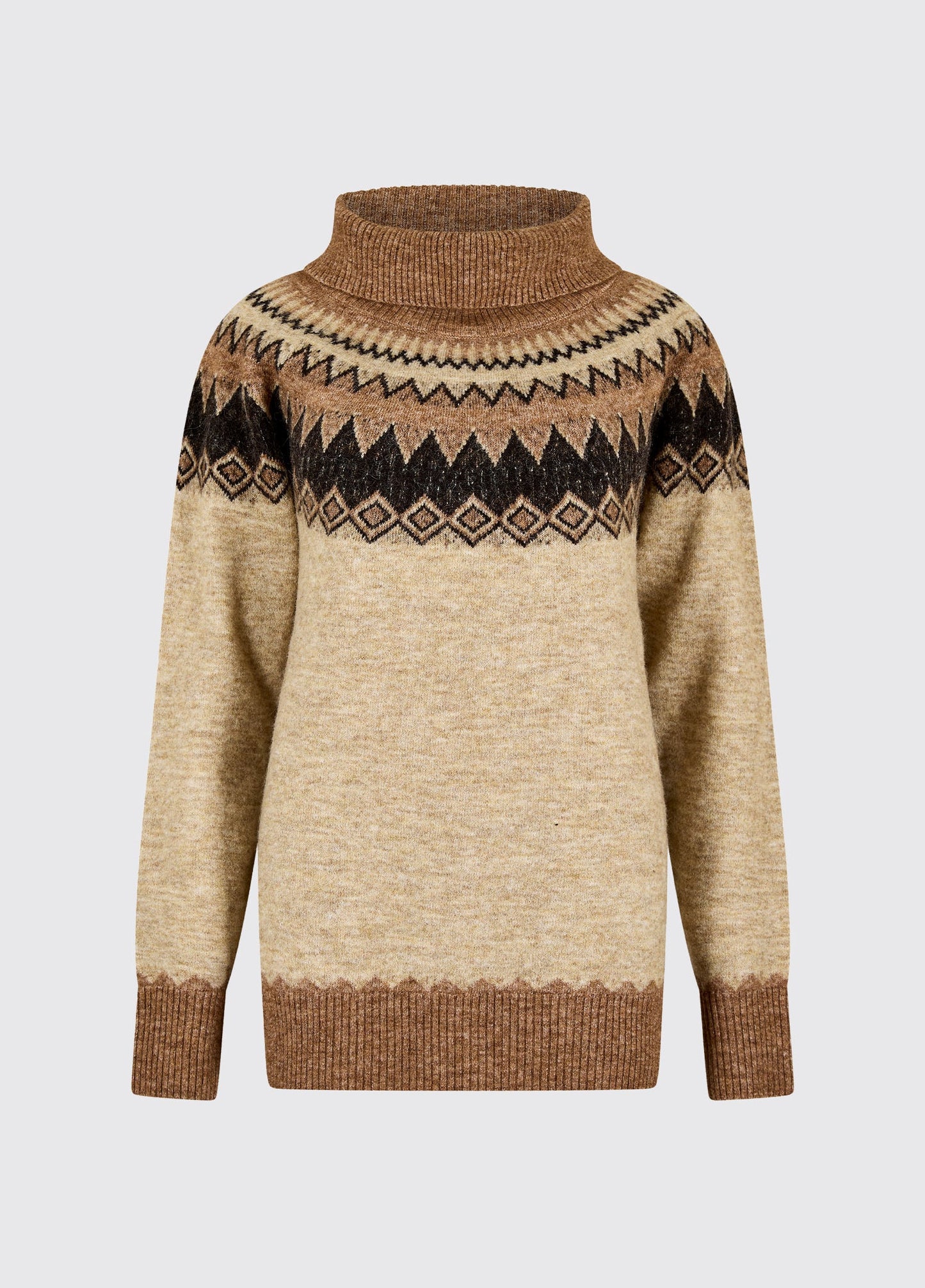 Devlin Women's Fair Isle pattern sweater - Oat Multi