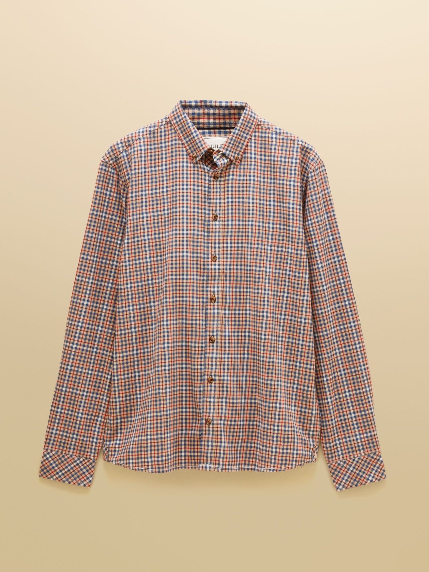 Oat Long Sleeve Brushed Flannel Shirt