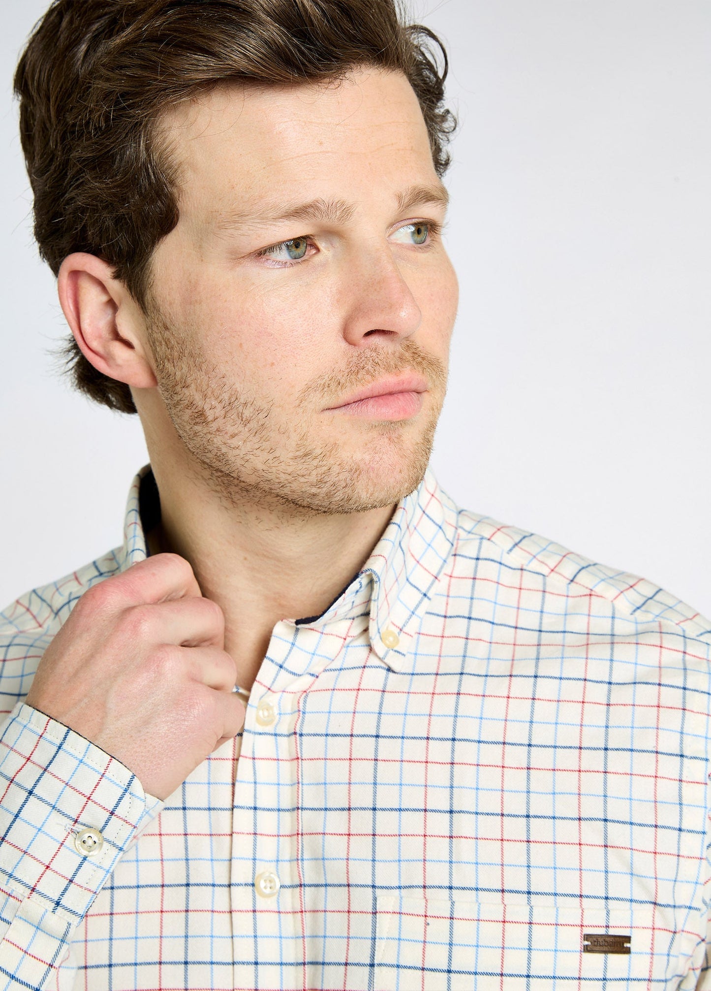 Drumcar Men’s tattersall check shirt - Indigo