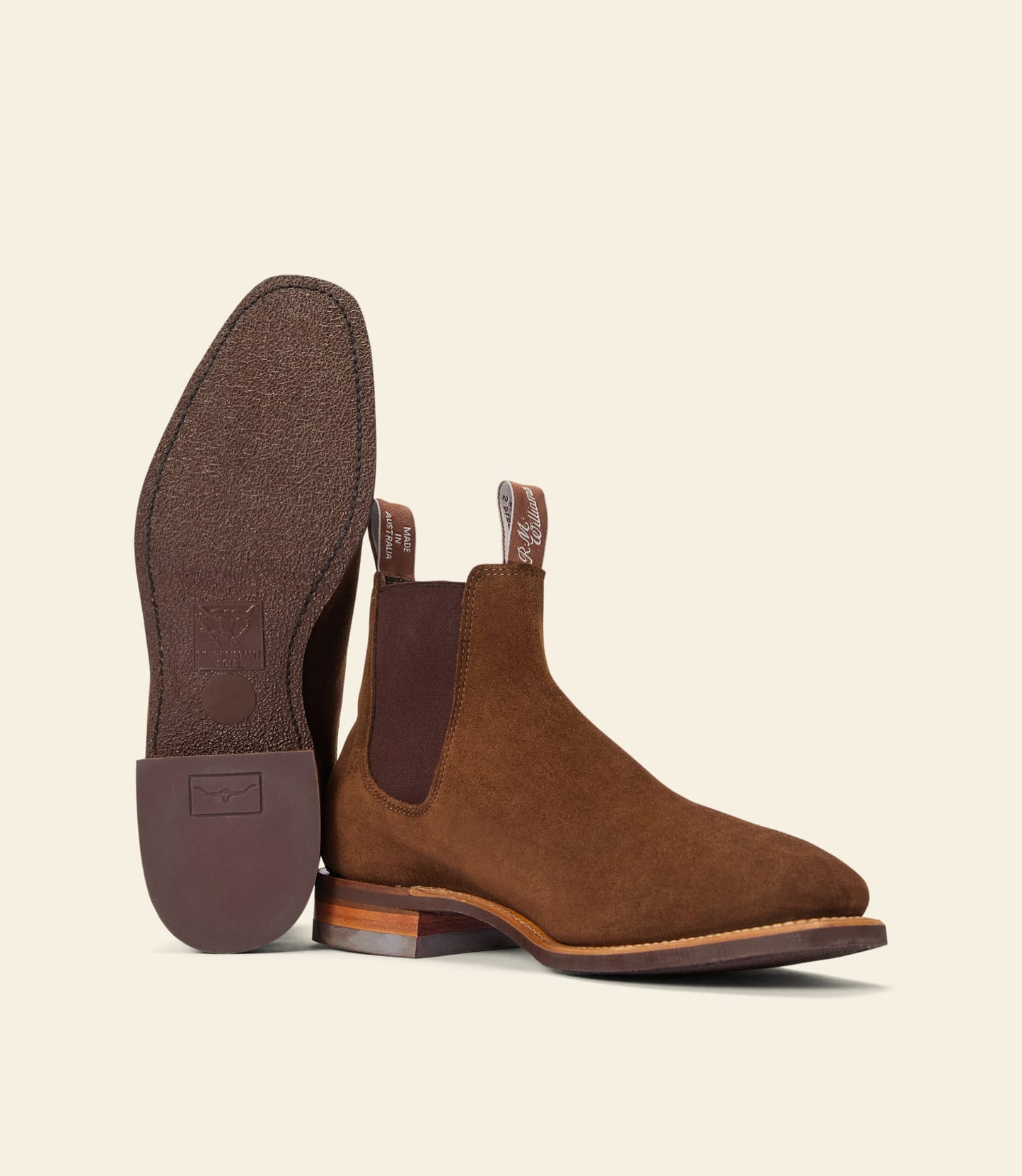 Craftsman Boot Dark Cedar Suede Leather