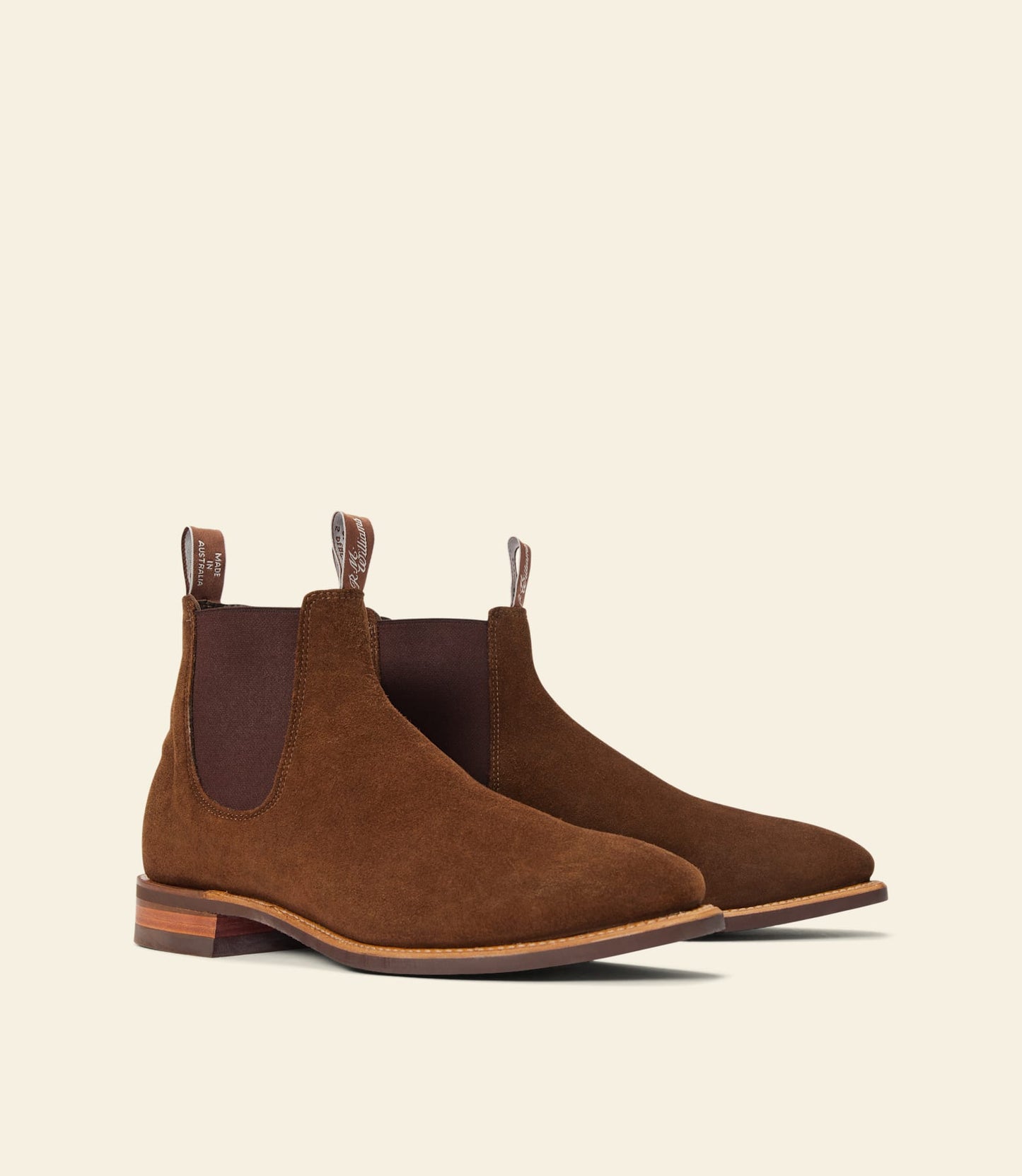 Craftsman Boot Dark Cedar Suede Leather