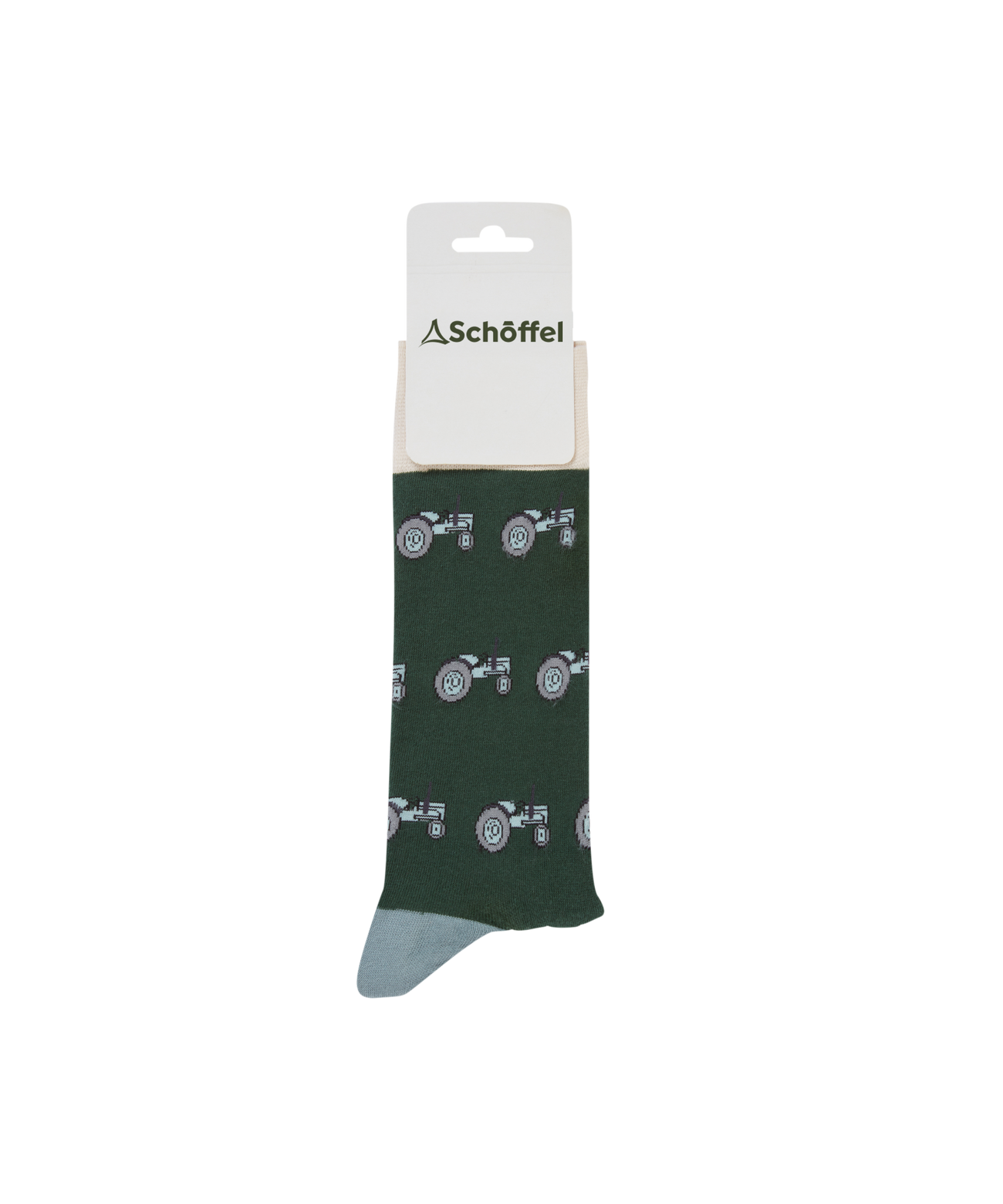 Men's Single Cotton Sock Grey Tractor