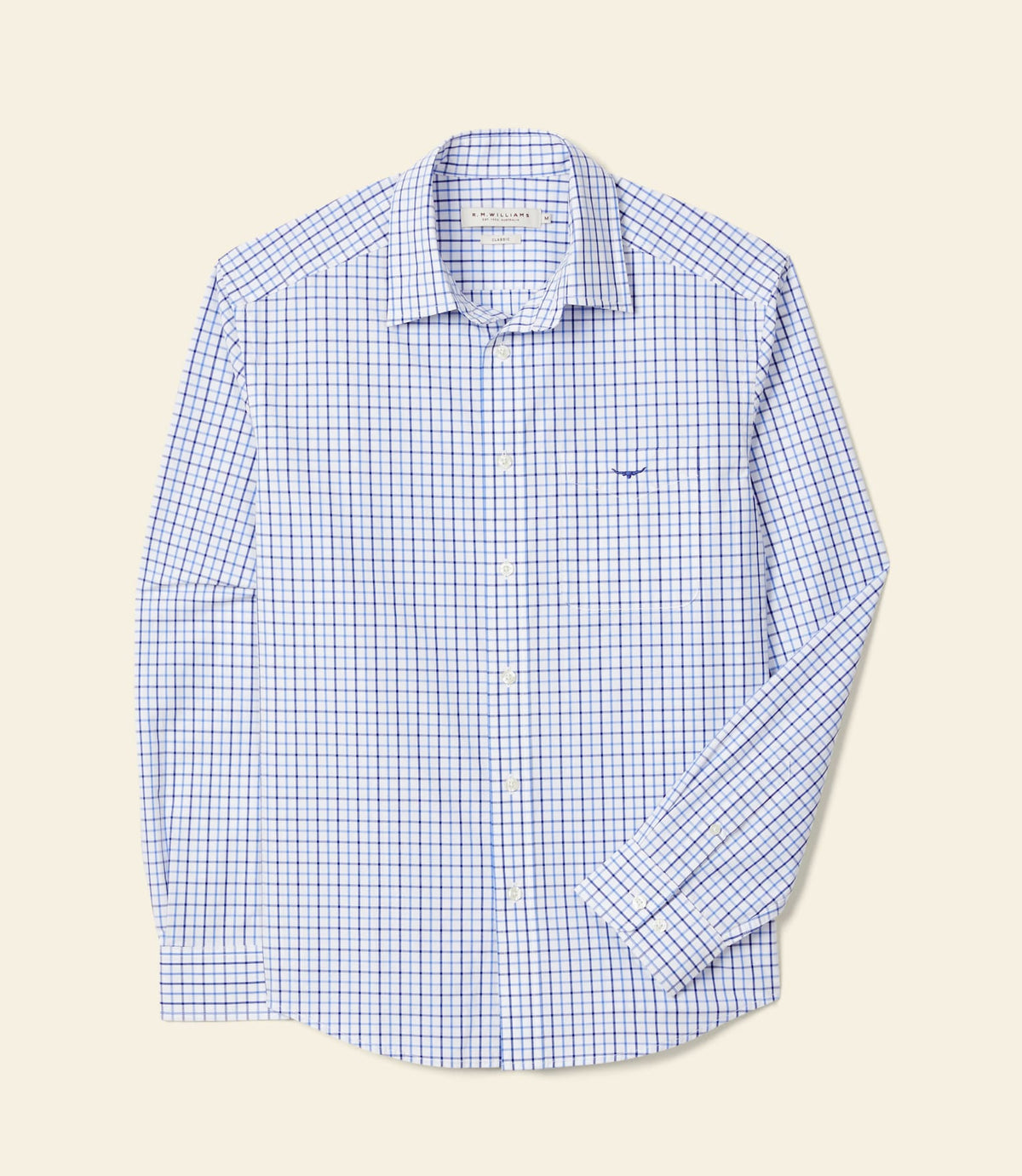 Newland Poplin Shirt Navy
