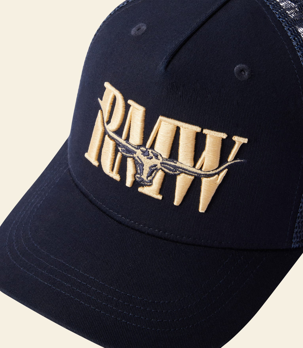 Steers Head Trucker Cap French Navy