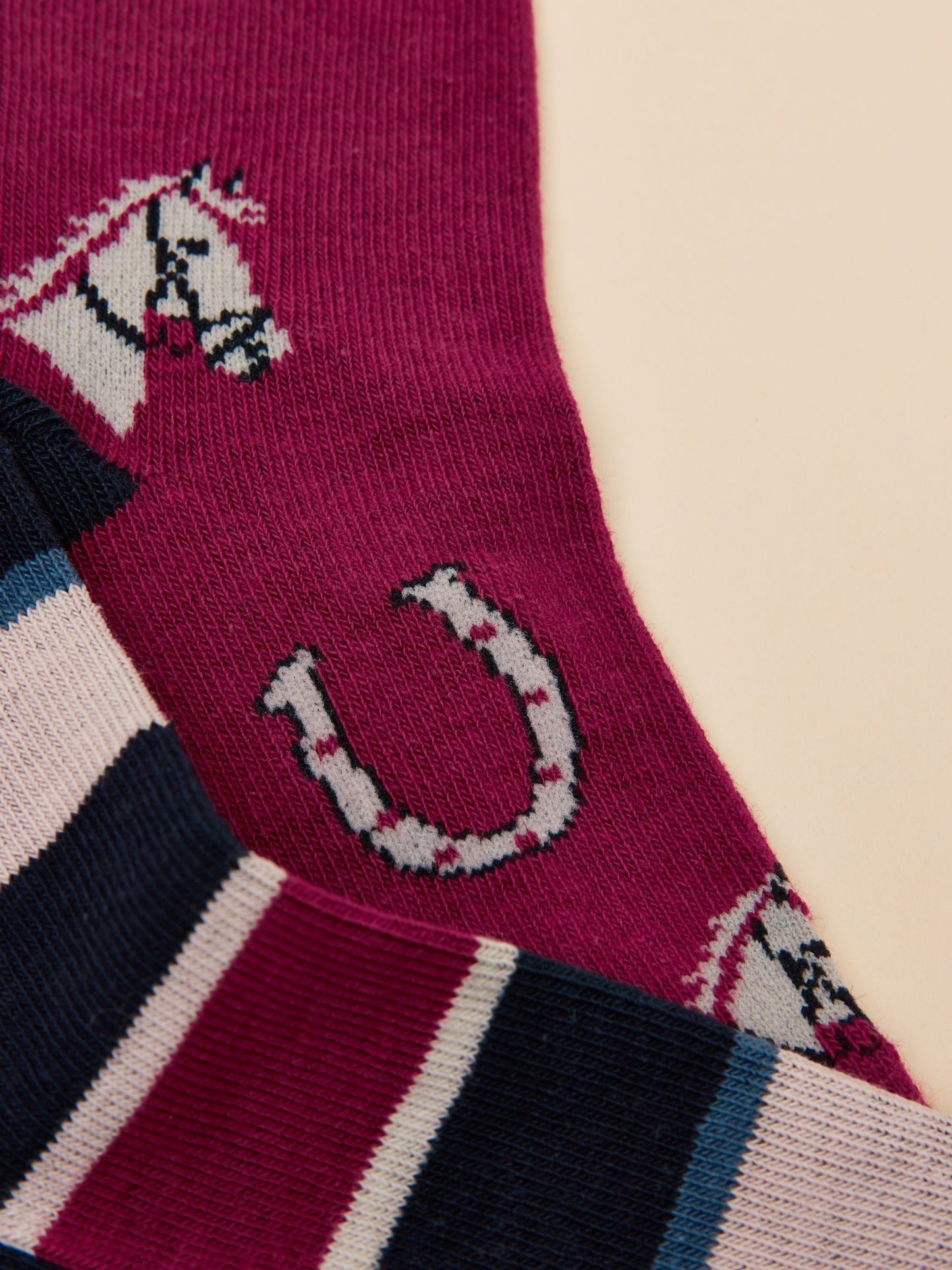 Everyday Berry Red 2 Pack Cotton Blend Socks