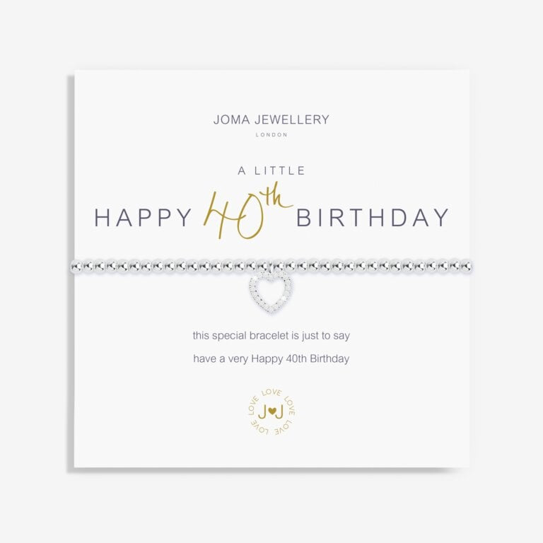 A Little 'Happy 40th Birthday' Bracelet