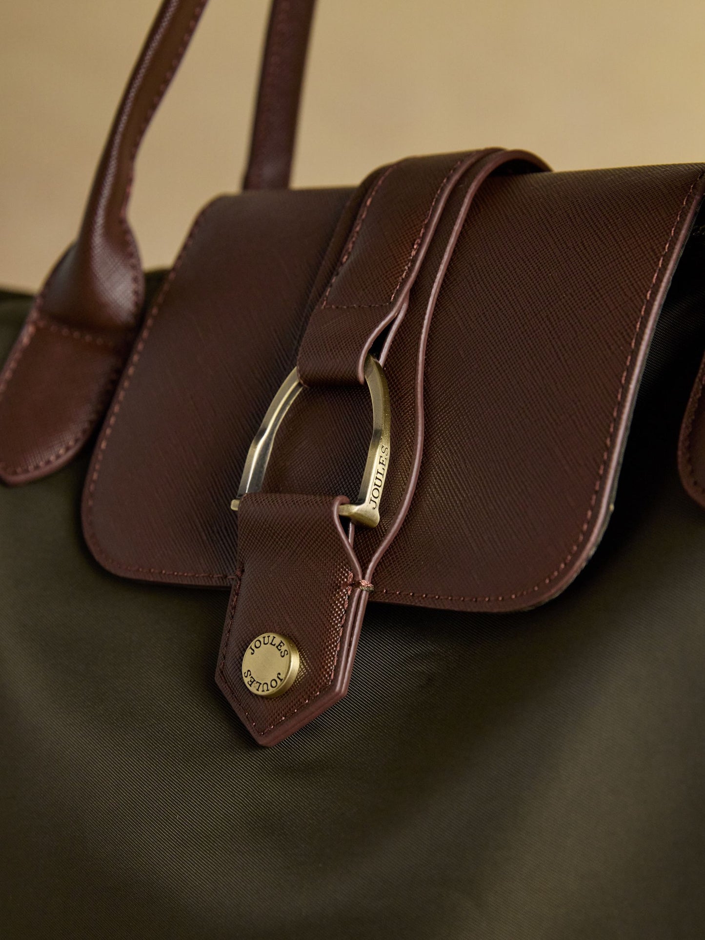 Edie Khaki Green Shopper bag