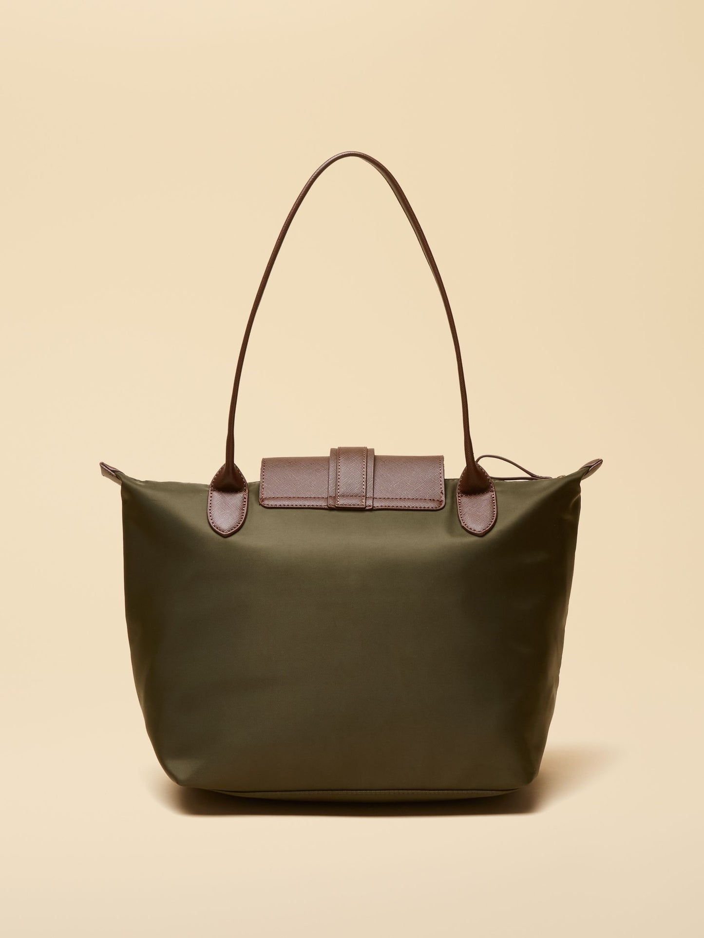 Edie Khaki Green Shopper bag