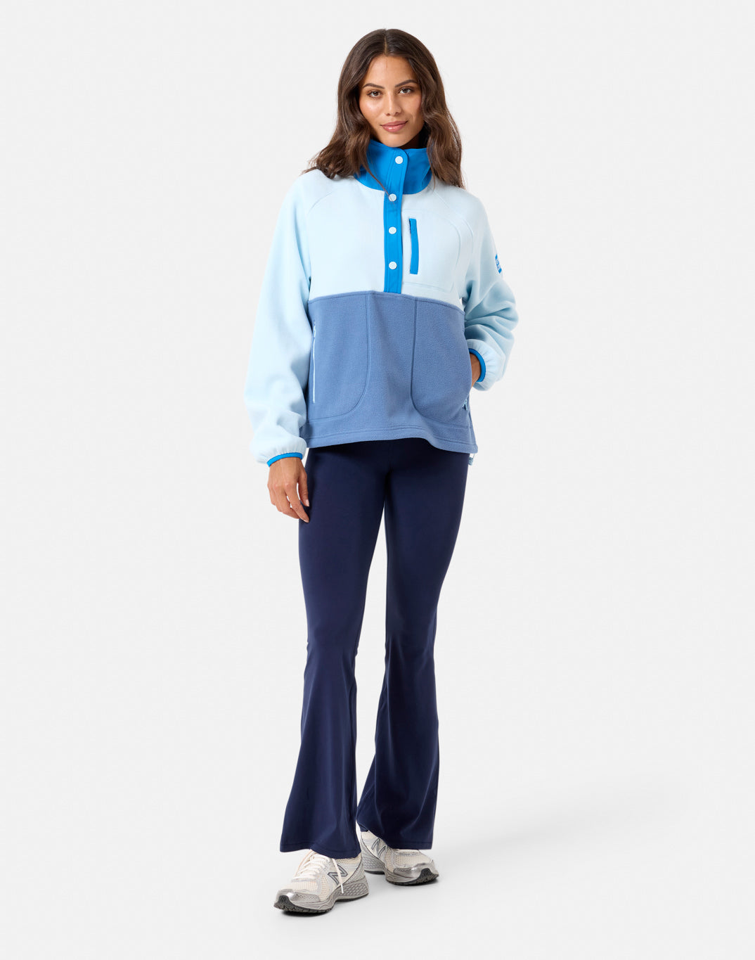 Snap Polar Fleece Oasis Blue