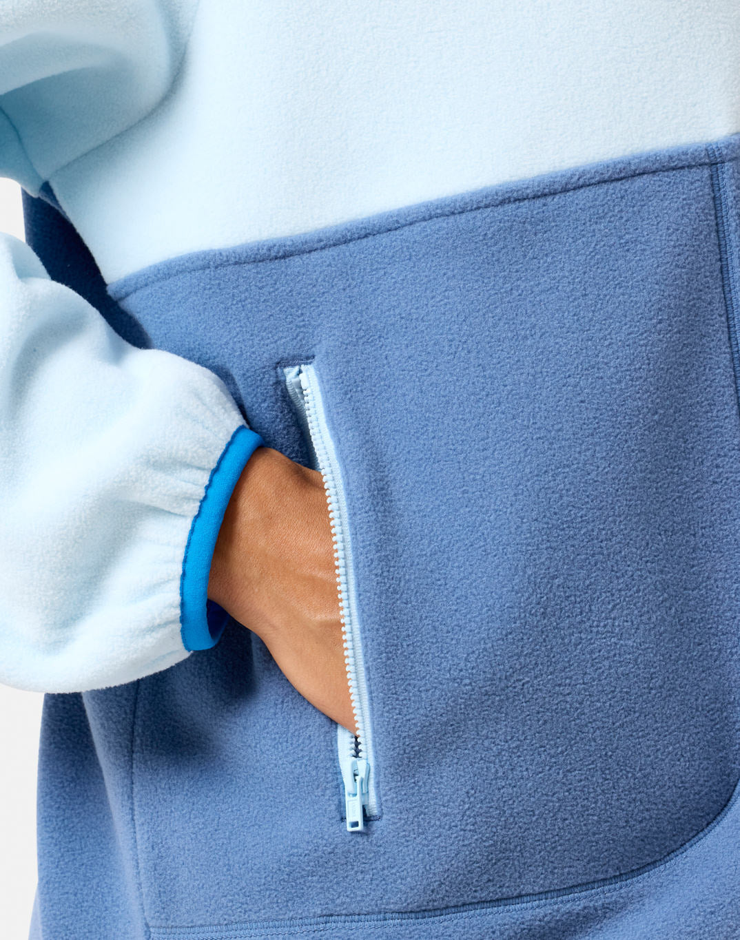 Snap Polar Fleece Oasis Blue