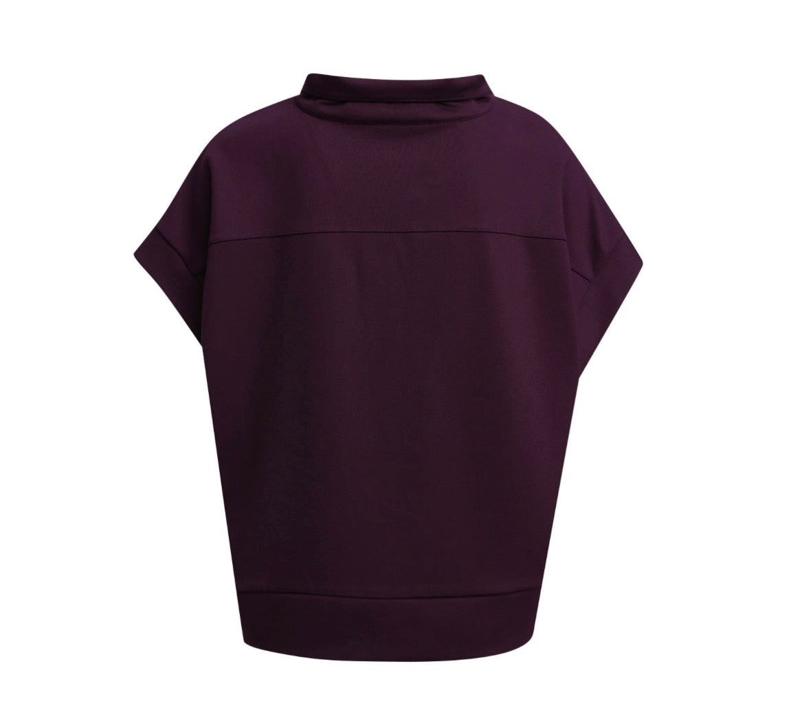 Half Zip Vest Plum