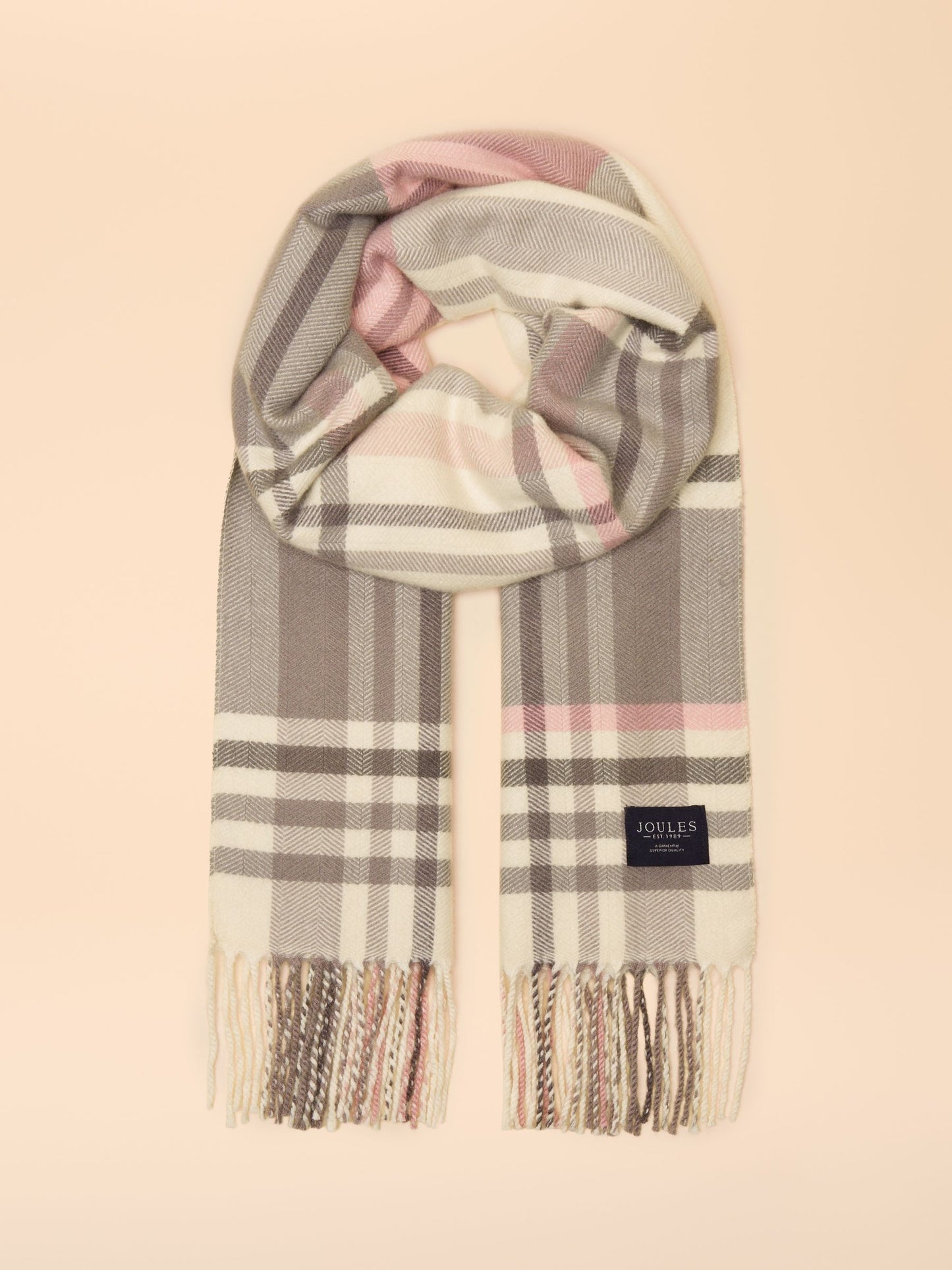 Langtree Pink/Grey Large Scarf