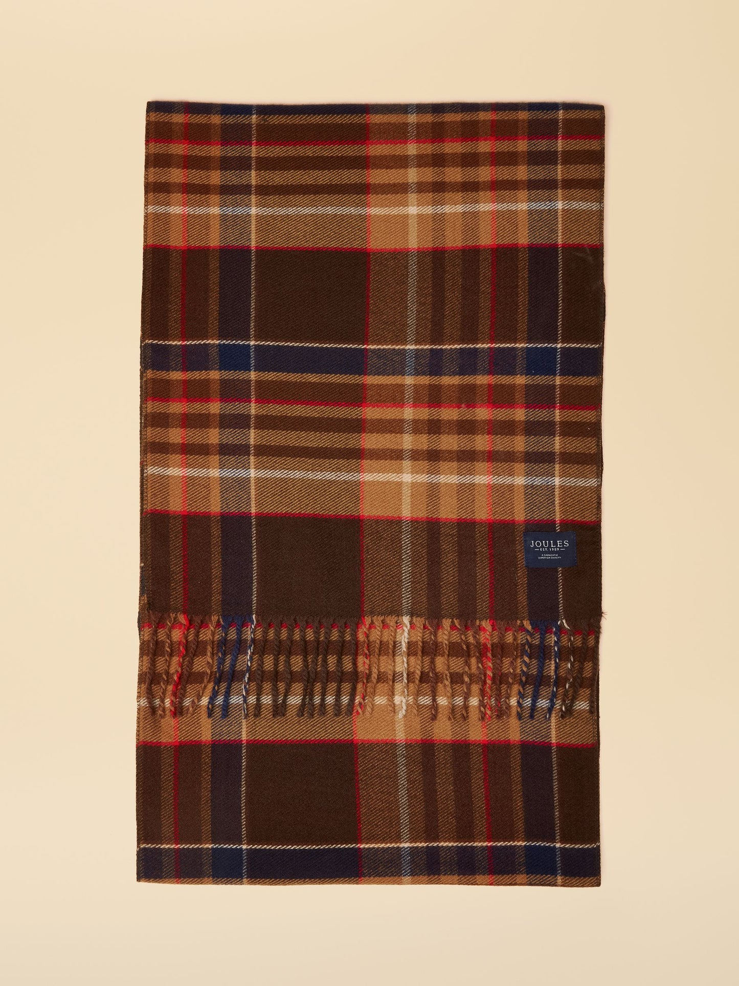 Langtree Check Brown Scarf
