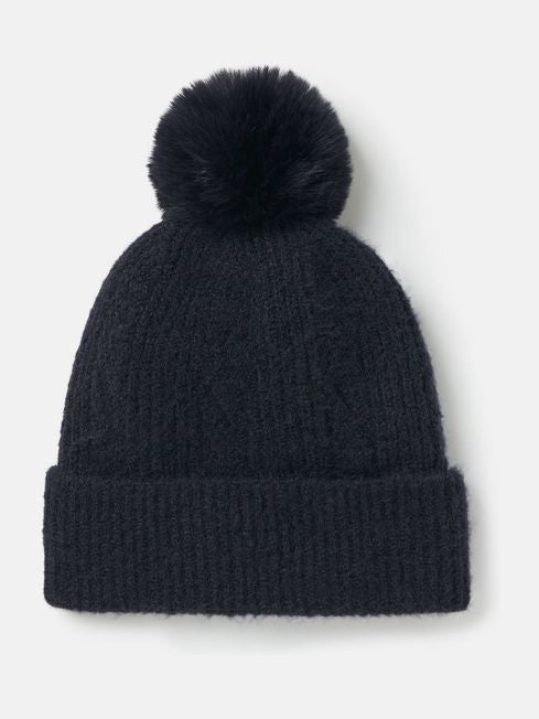 Effie Navy Knitted Bobble Hat