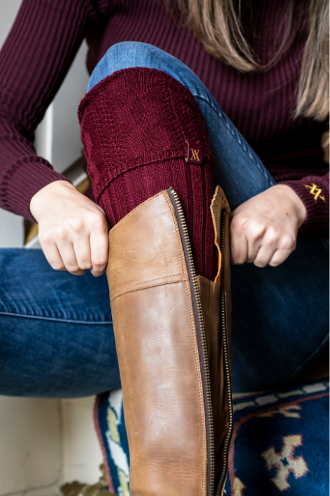 VA Socks Maroon
