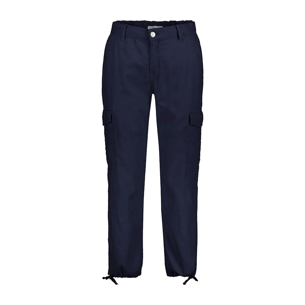 Conny Cargo Cotton/Linen Trousers Navy