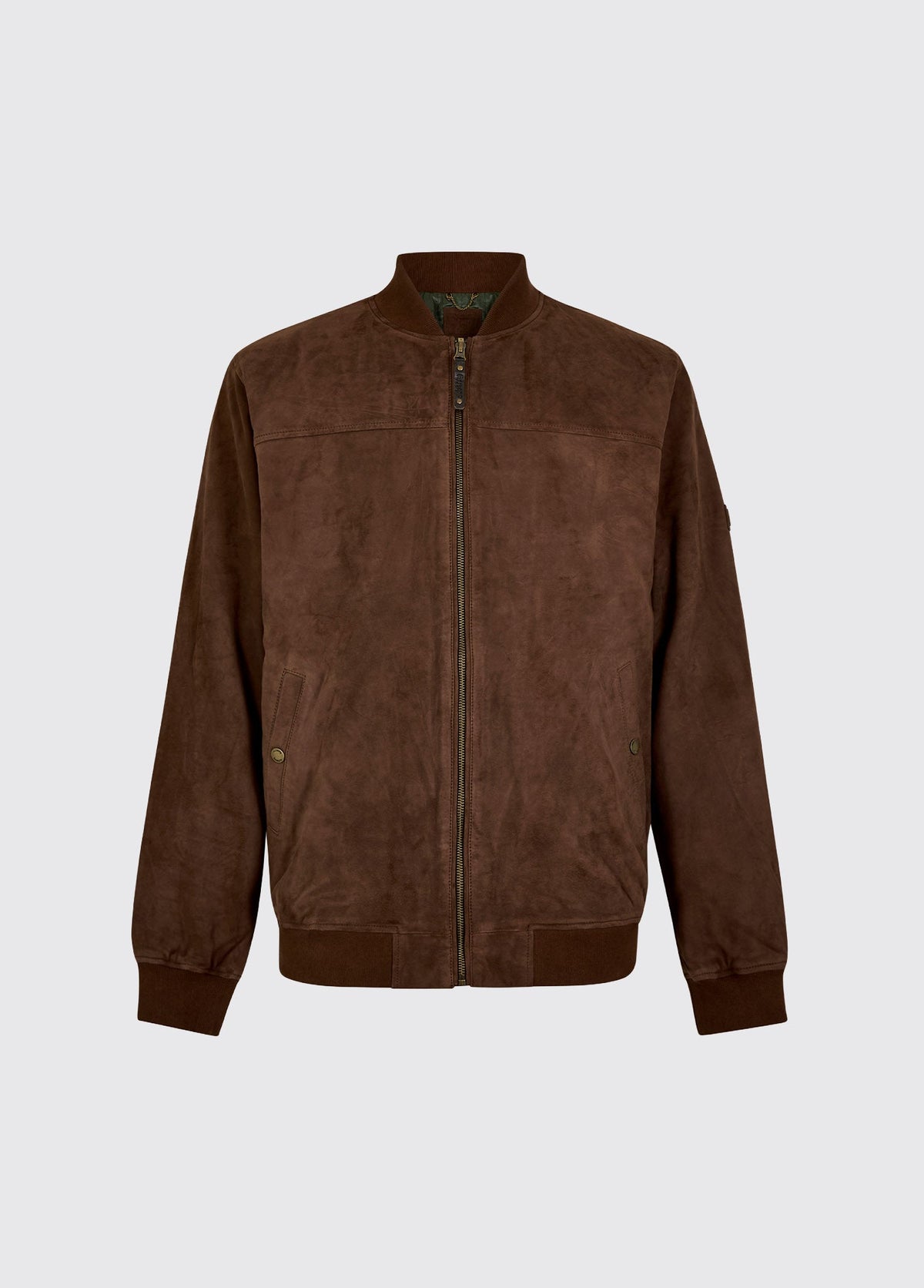 Marblehill Mens Goat Suede Jacket - Walnut
