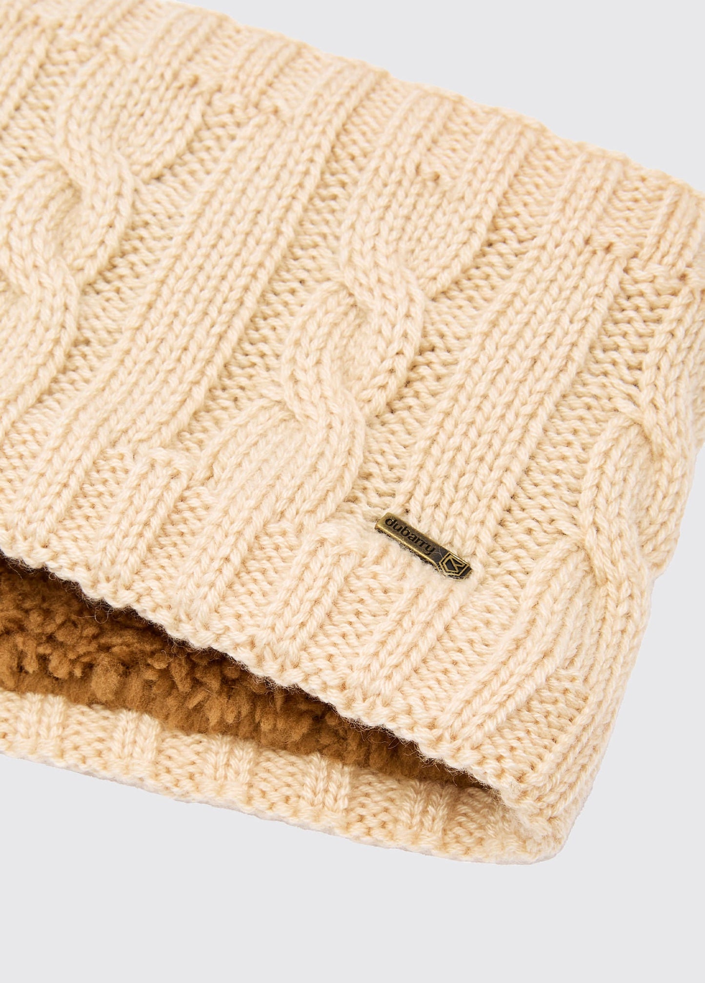 Gleeson Cable knit headband- Chalk