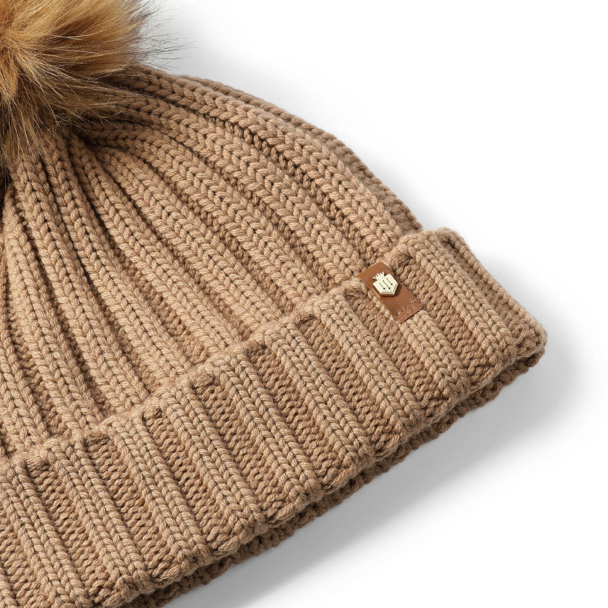 Signature Bobble Hat Camel wool Bobble hat
