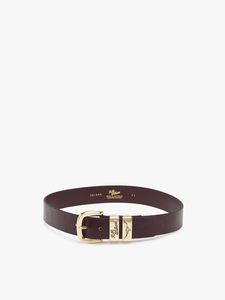 1 1/2” 3 Piece Solid Hide Belt Chestnut
