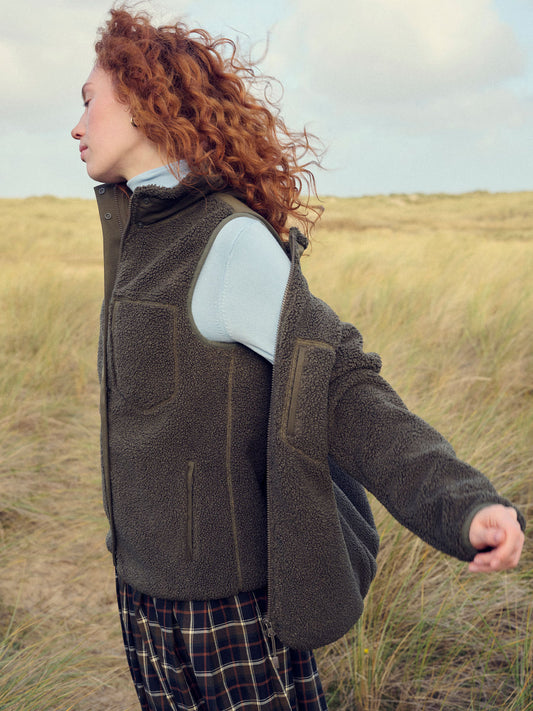 Agnes Khaki Gilet