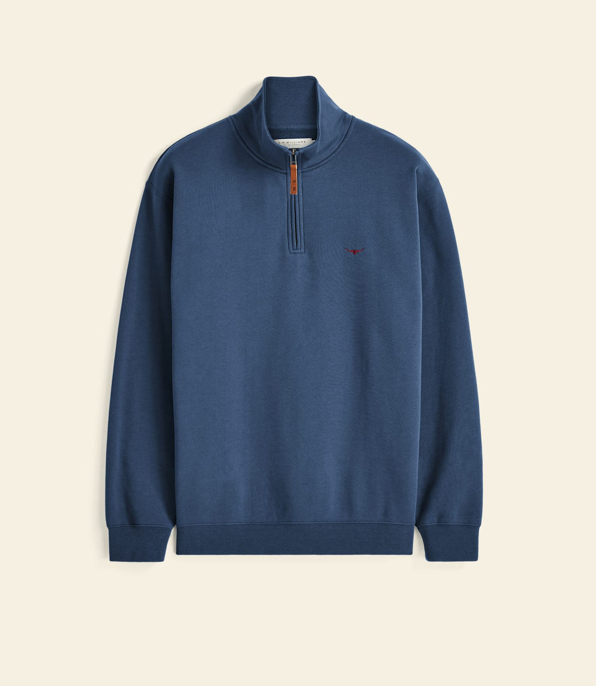Mulyungarie 1/4 Zip Sweatshirt Mid Blue