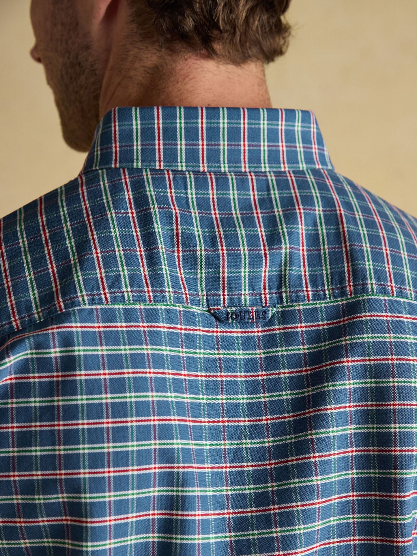 Oxford Classic Fit Blue Check Long Sleeve Cotton