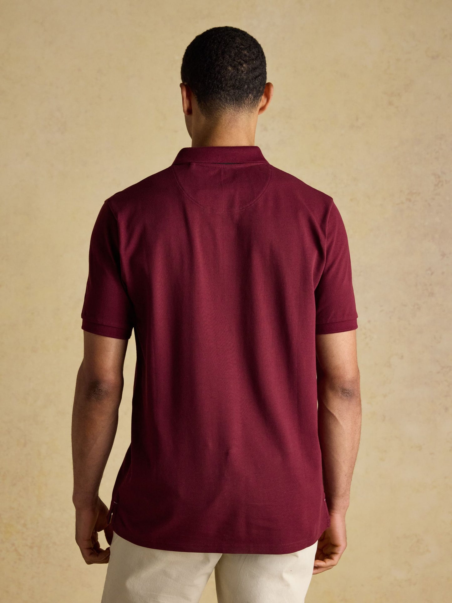 Woody Burgundy Red Cotton Pique Polo Shirt