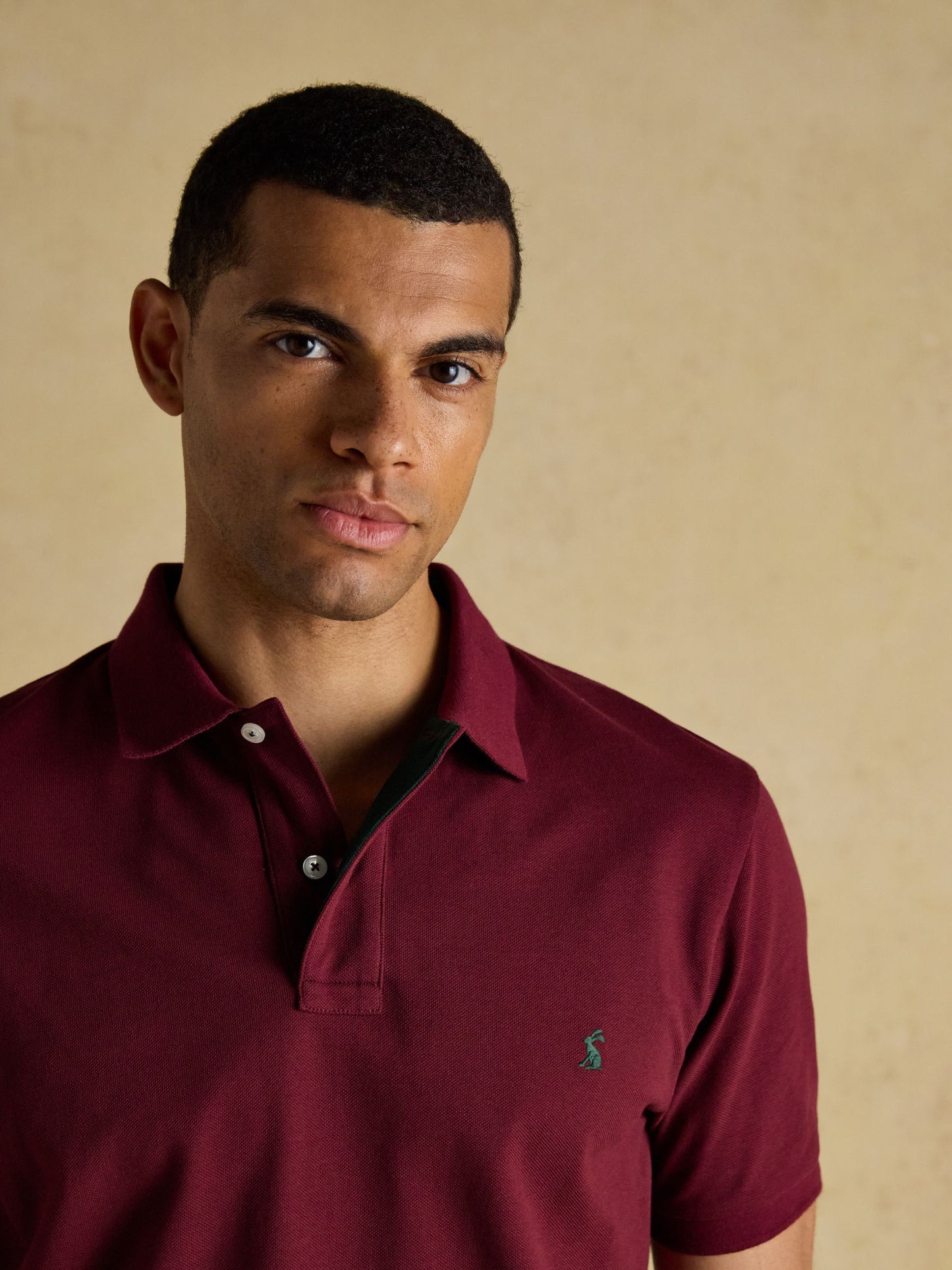 Woody Burgundy Red Cotton Pique Polo Shirt
