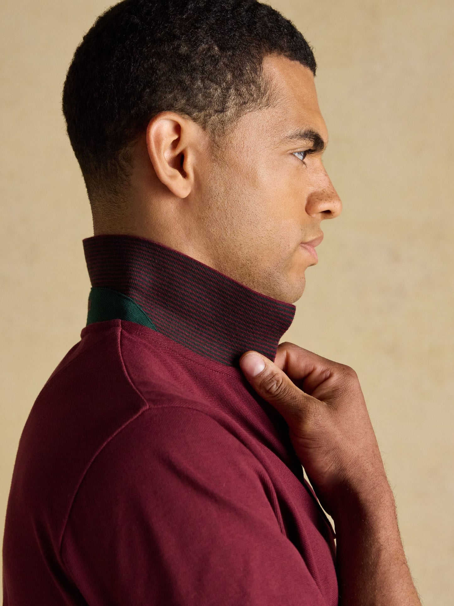 Woody Burgundy Red Cotton Pique Polo Shirt