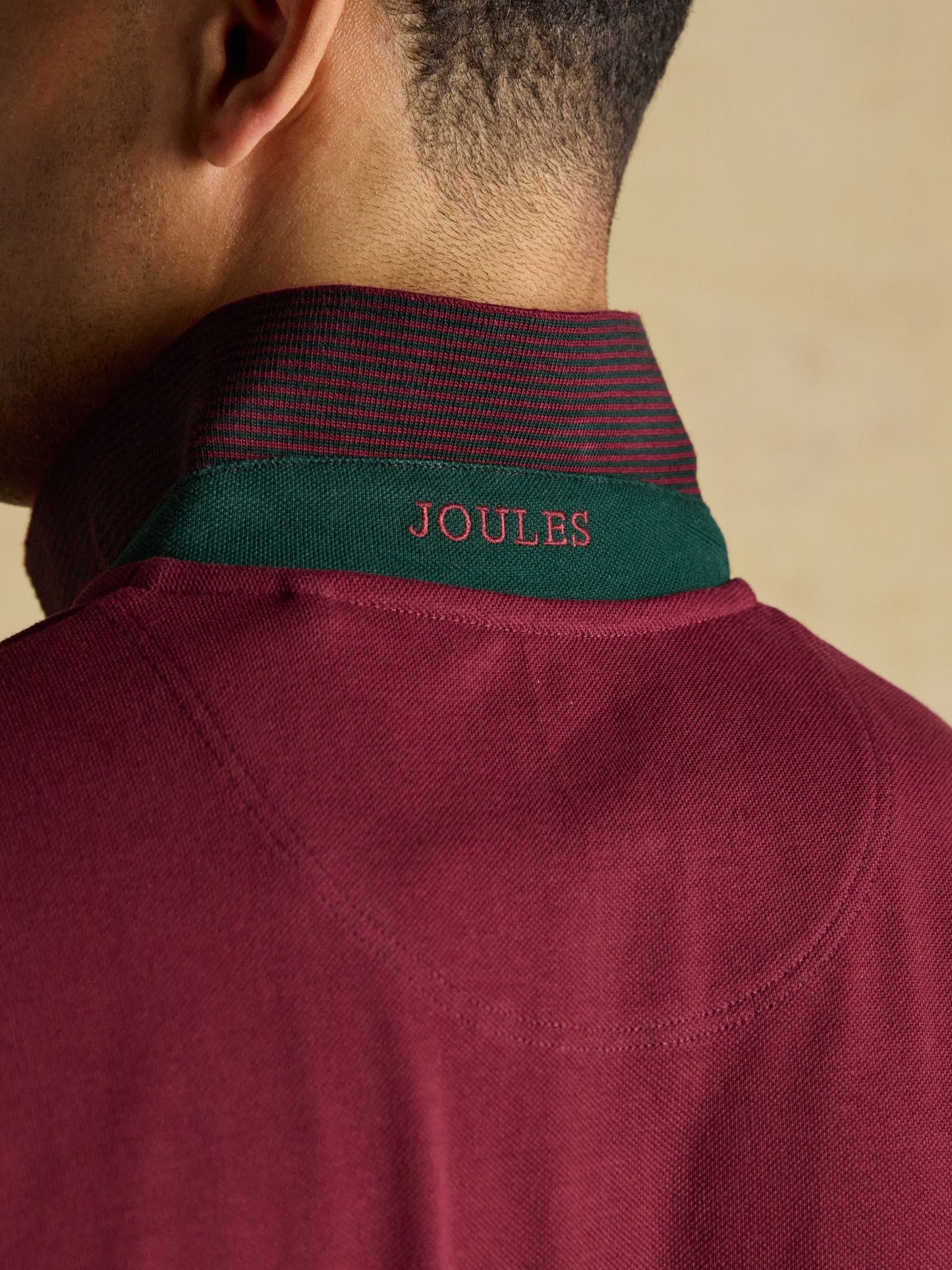 Woody Burgundy Red Cotton Pique Polo Shirt