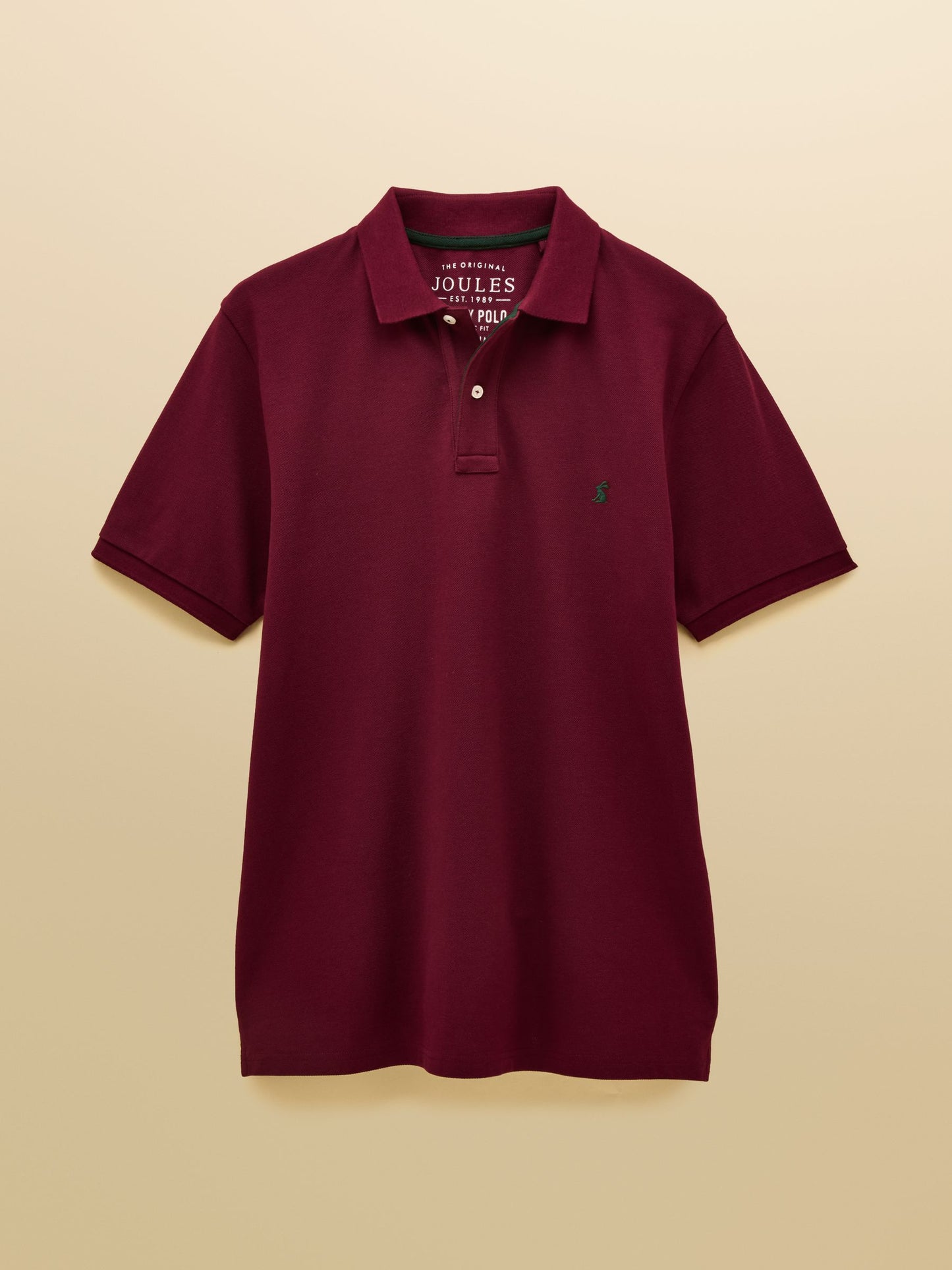 Woody Burgundy Red Cotton Pique Polo Shirt