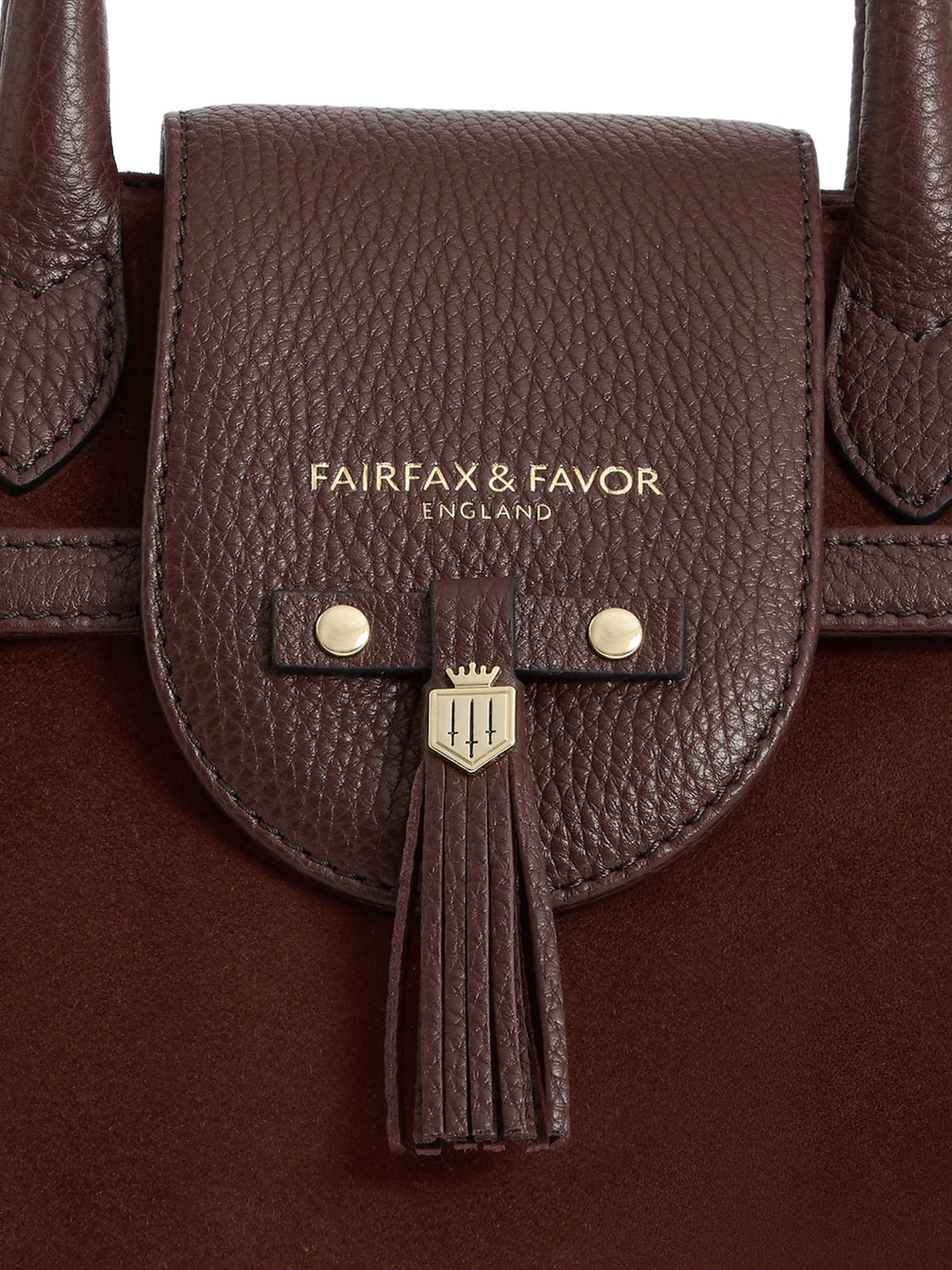 Windsor Port leather & suede Mini handbag