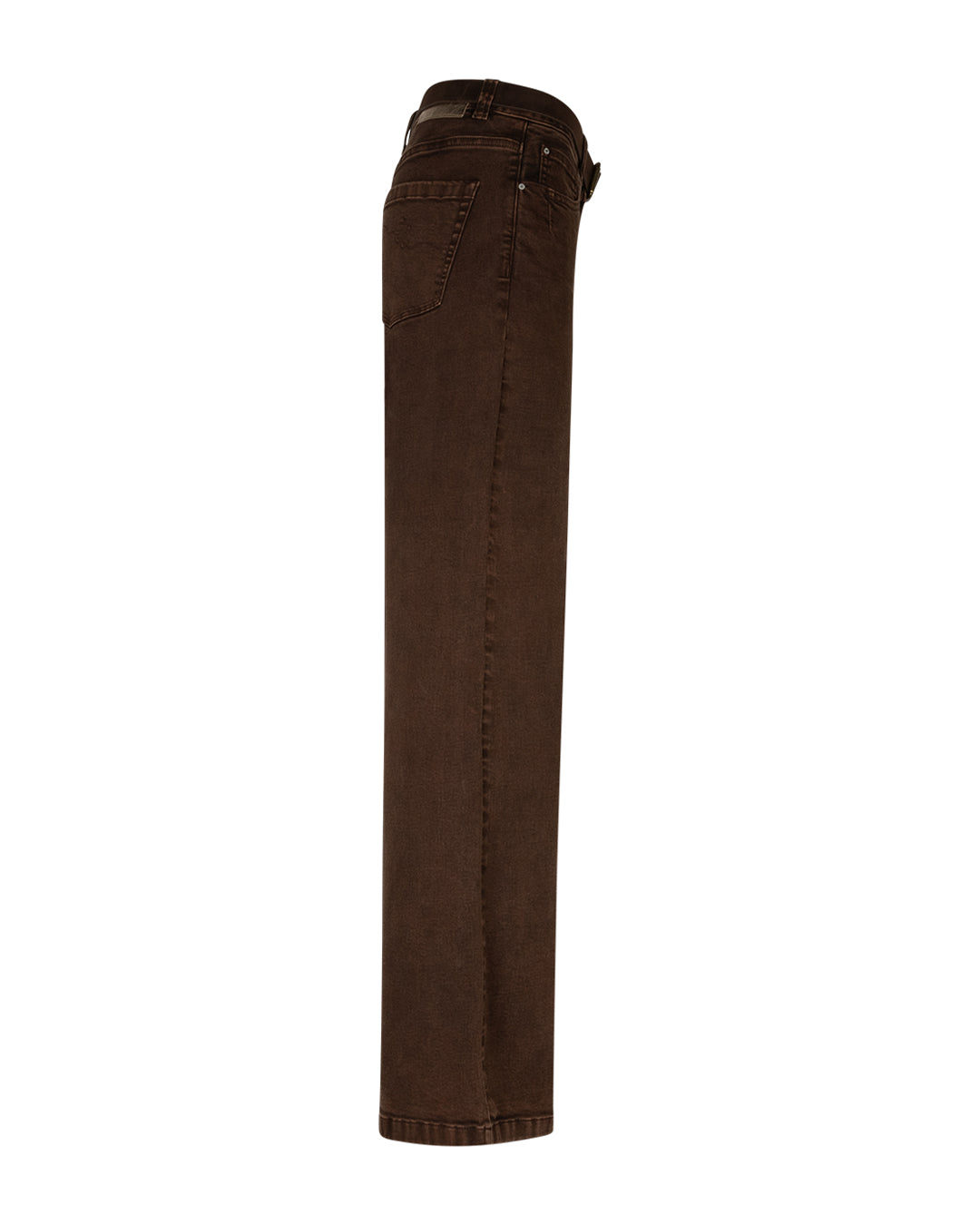 Colette & Belt Washed Twill Colour Jean Coffee