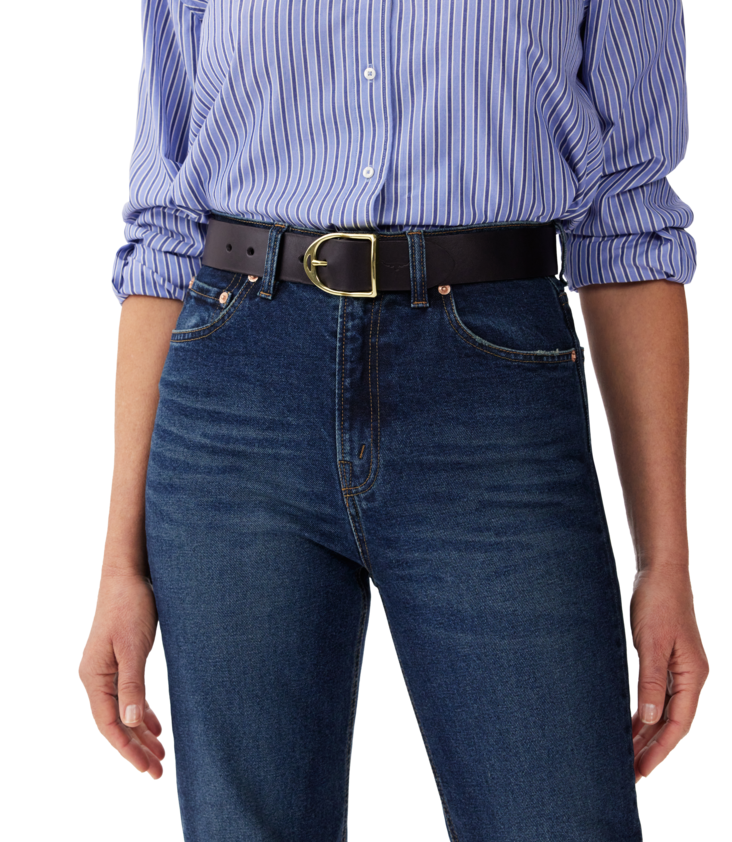 Isla Belt - Black Leather