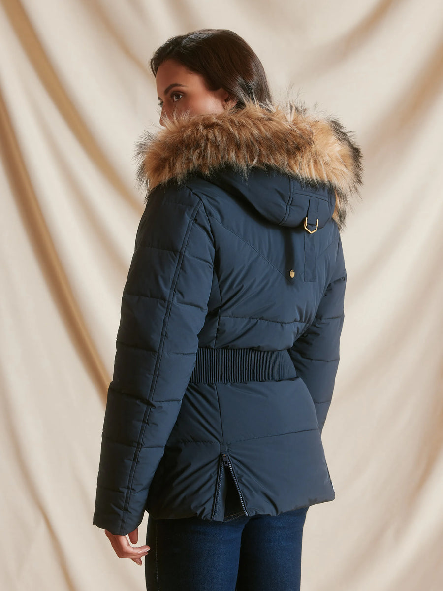 Lexie Navy Water Resistant Padded Jacket