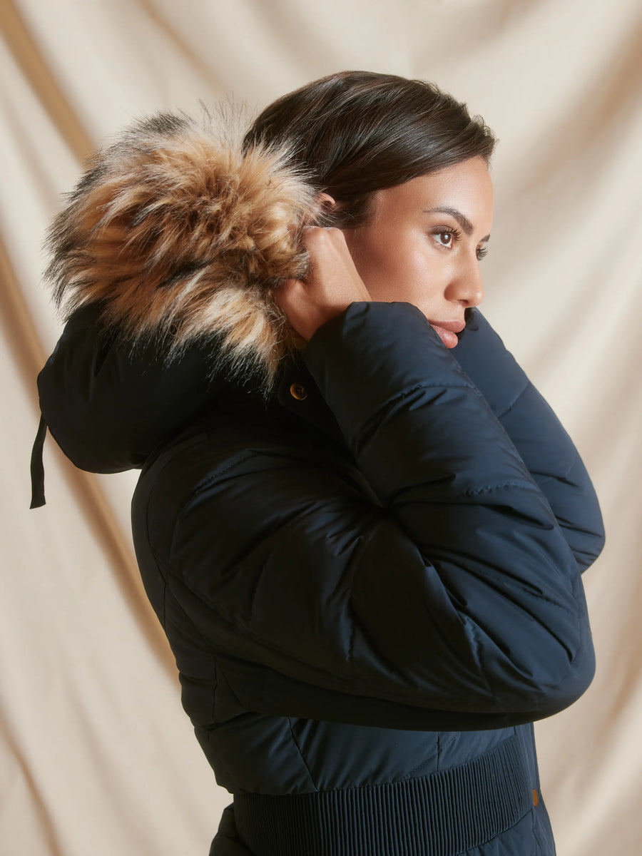 Lexie Navy Water Resistant Padded Jacket