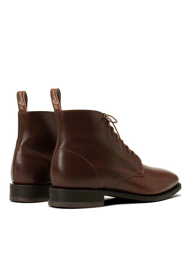 Craftsman Lace Boots Dark Tan