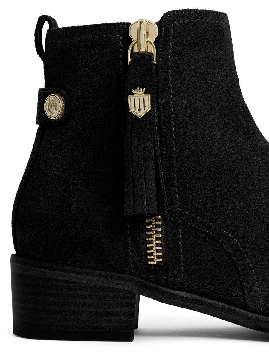 Oakham Black Ankle Boots