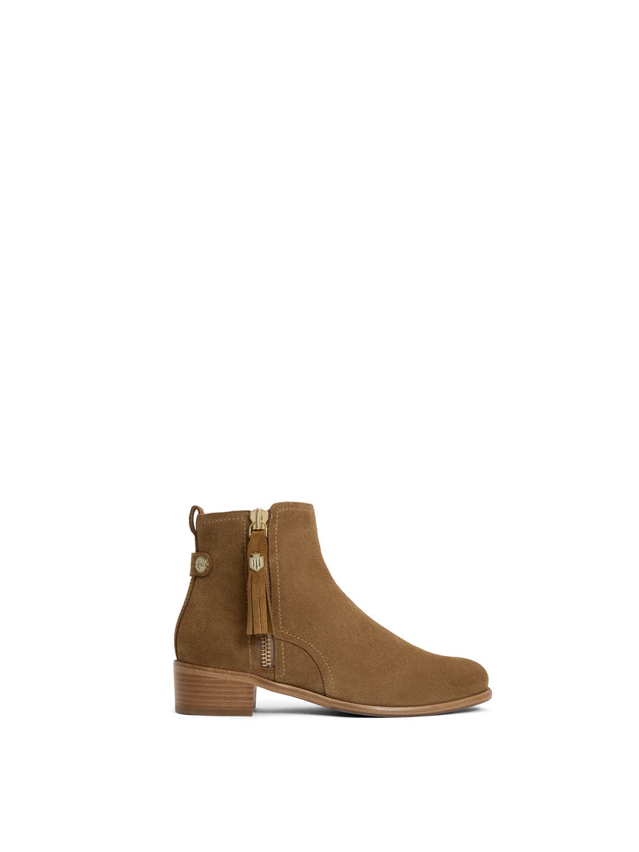 Oakham flat ankle boots tan