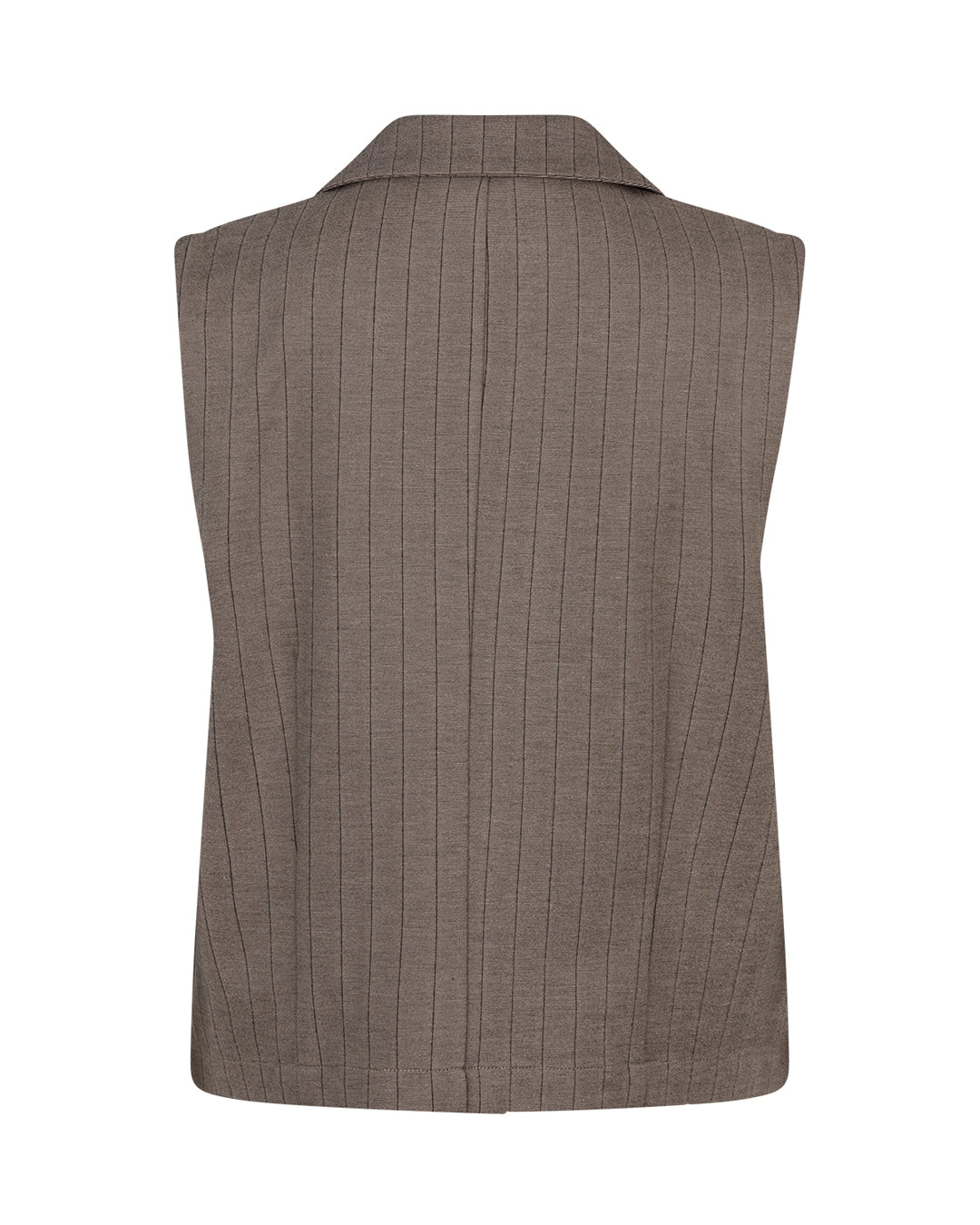 Waistcoat Punta Pinstripe Warm Taupe