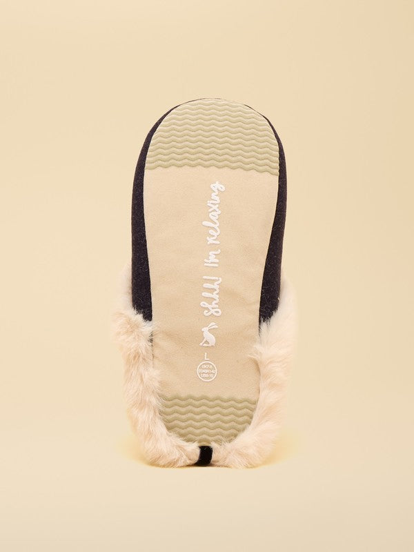Slippet Luxe Navy Labrador Slippers