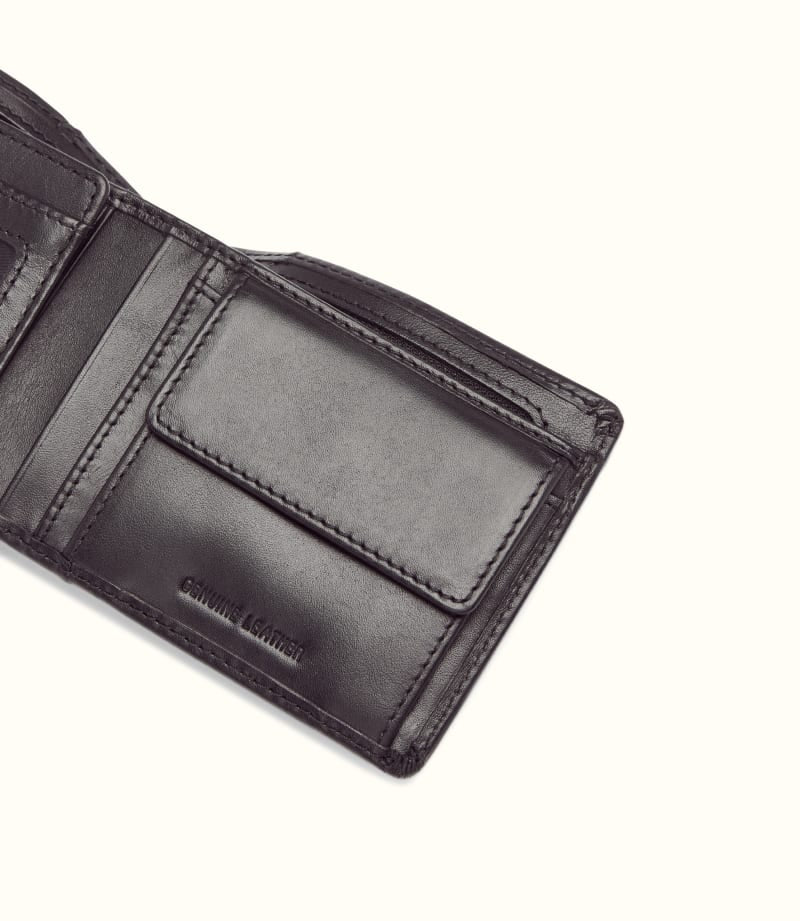 Wallet with Coin Pocket & Tab Chestnut