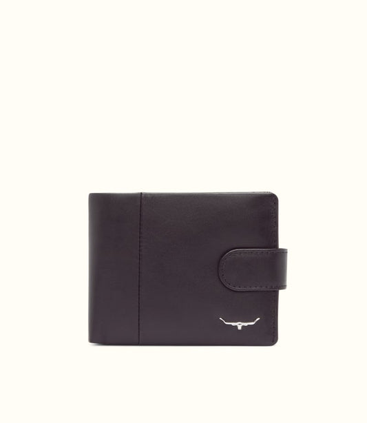 Wallet with Coin Pocket & Tab Black