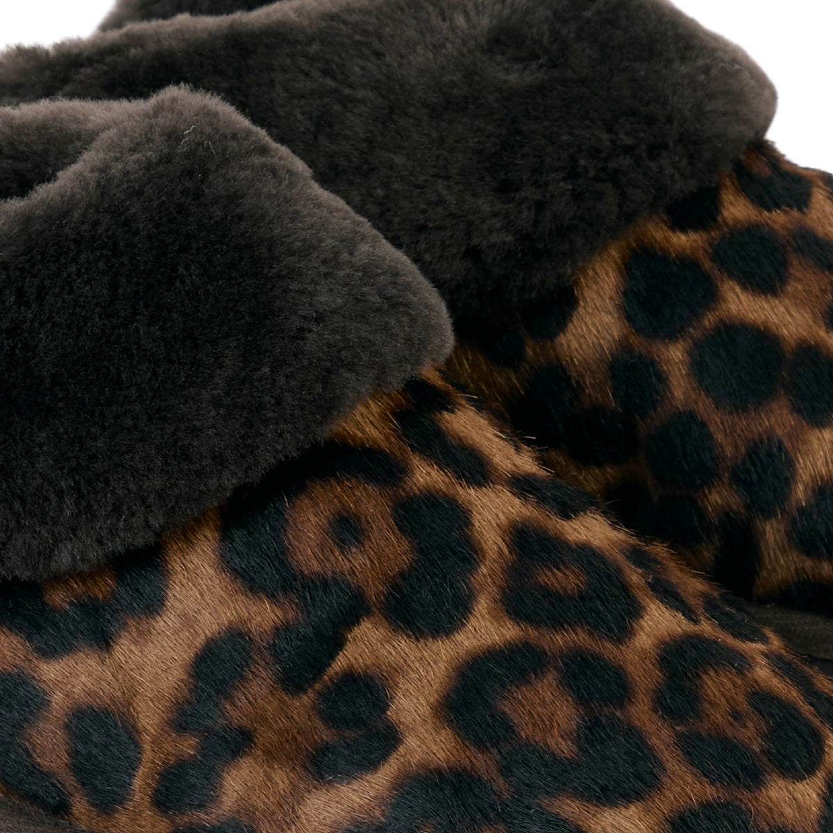 Glencoe Leopard haircalf Slippers
