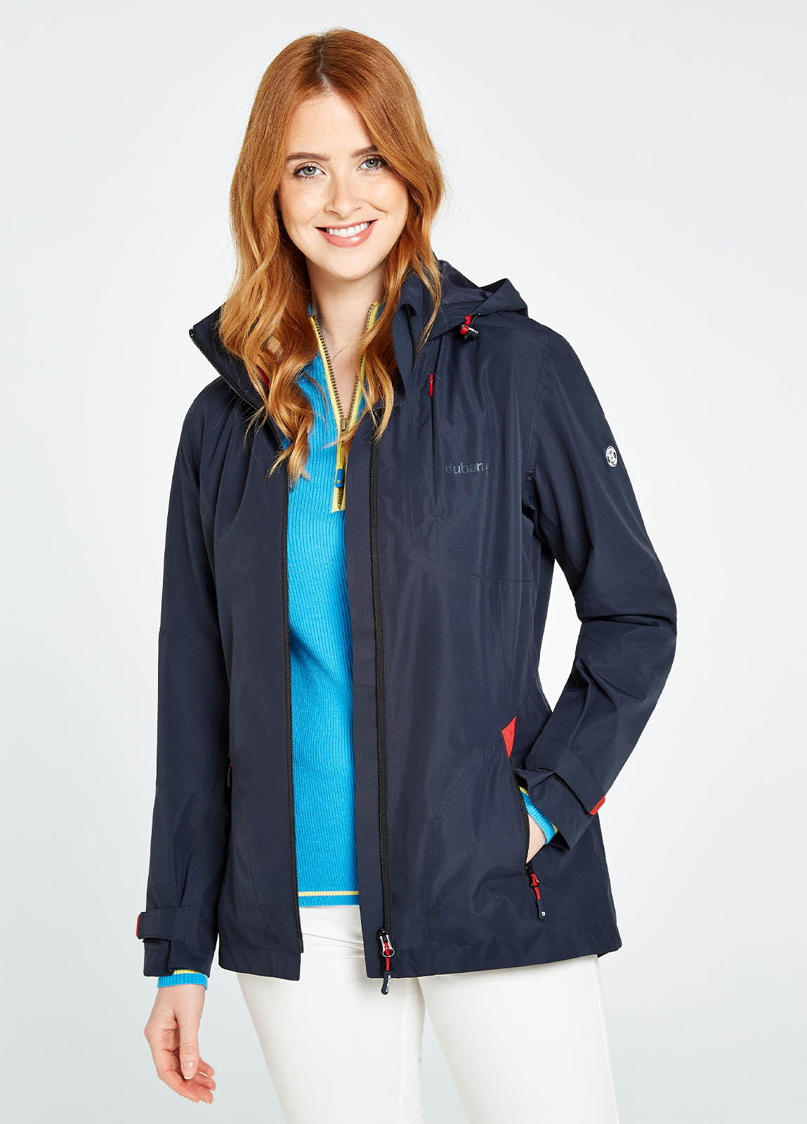 Capeclear Waterproof Jacket Navy – GILES BELLA