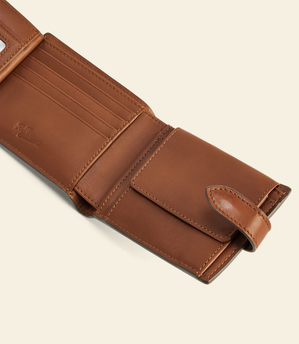 Wallet with Pocket & Tab Tan
