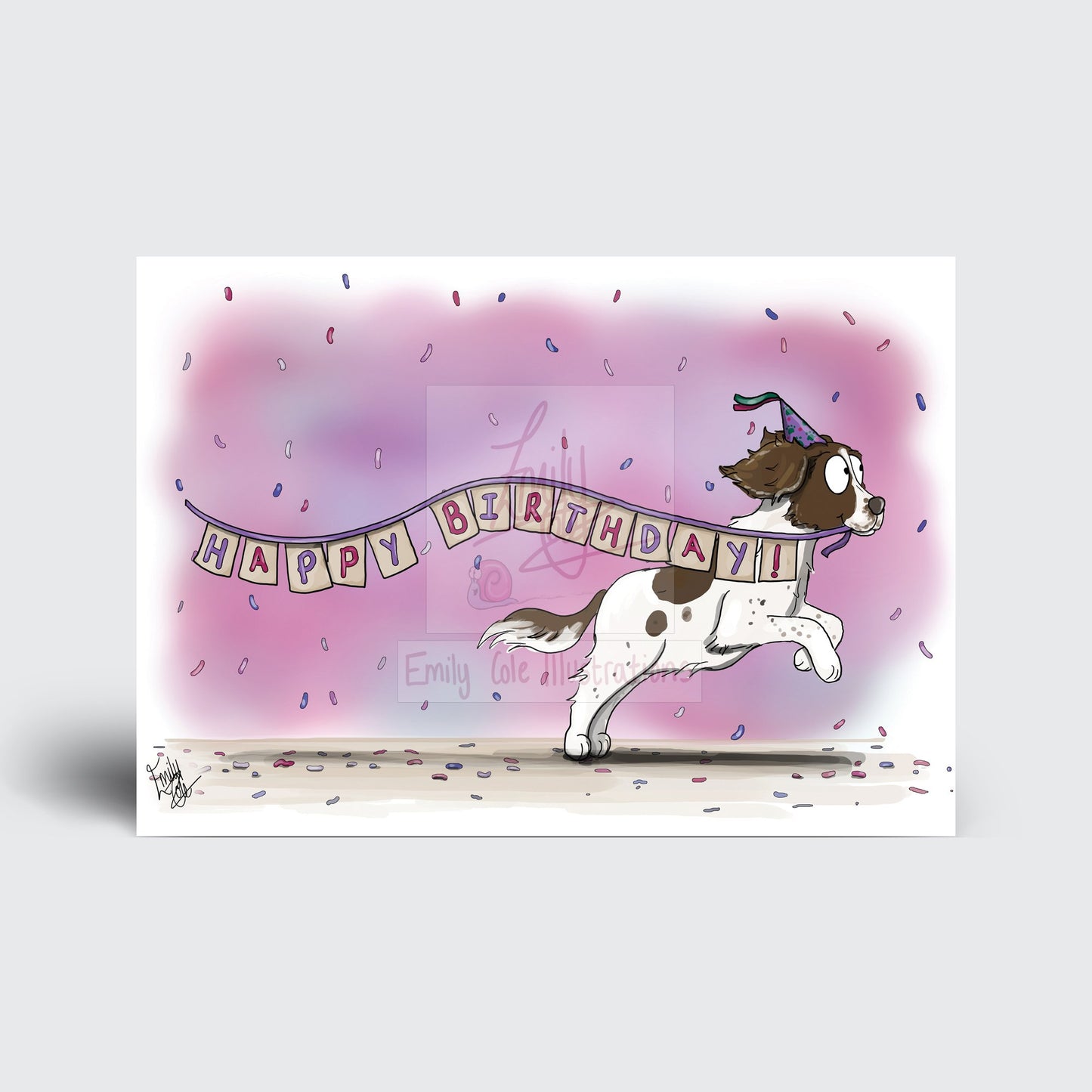Dog Birthday Card – Spaniel