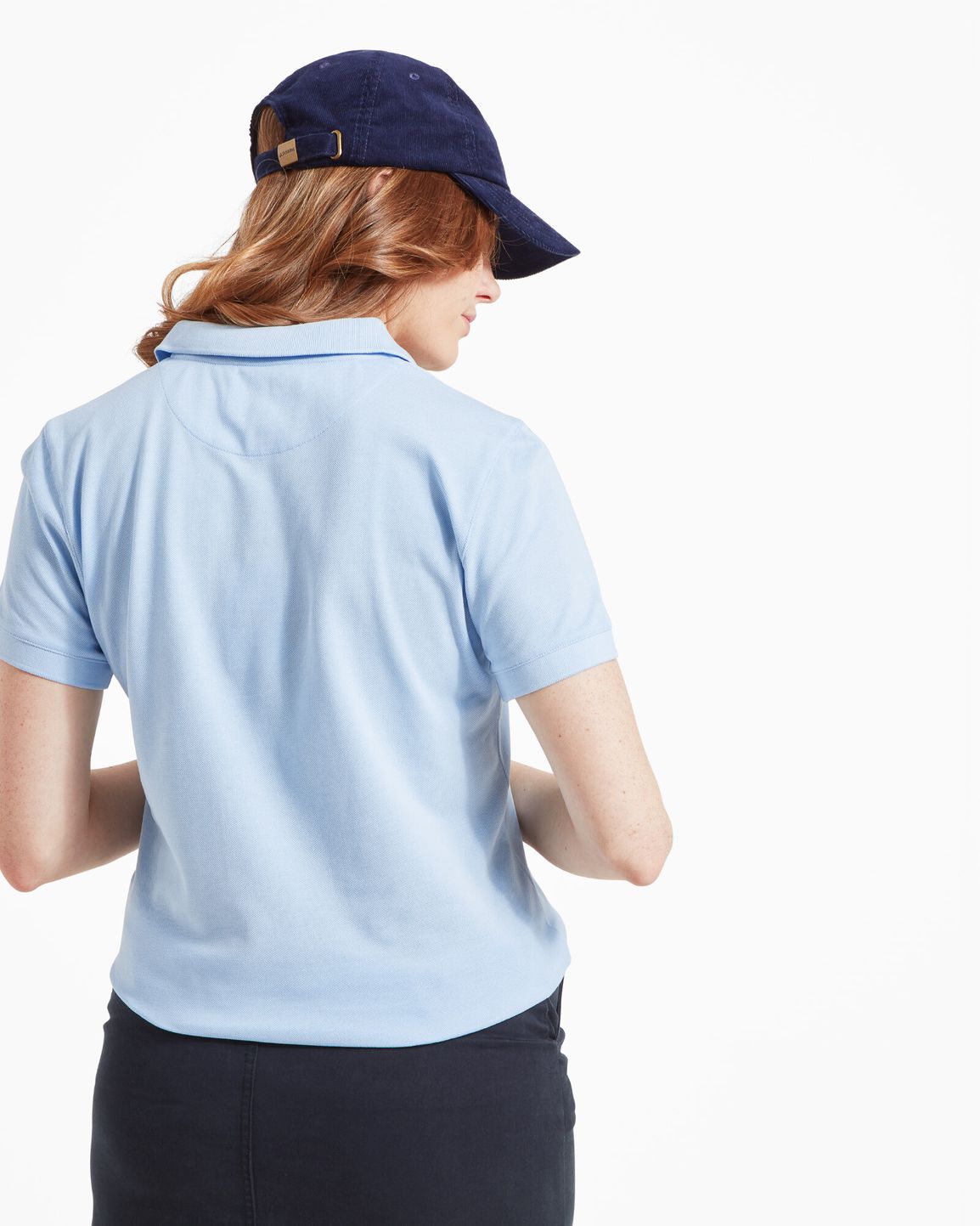 Ladies St Ives Polo Shirt Sky Blue